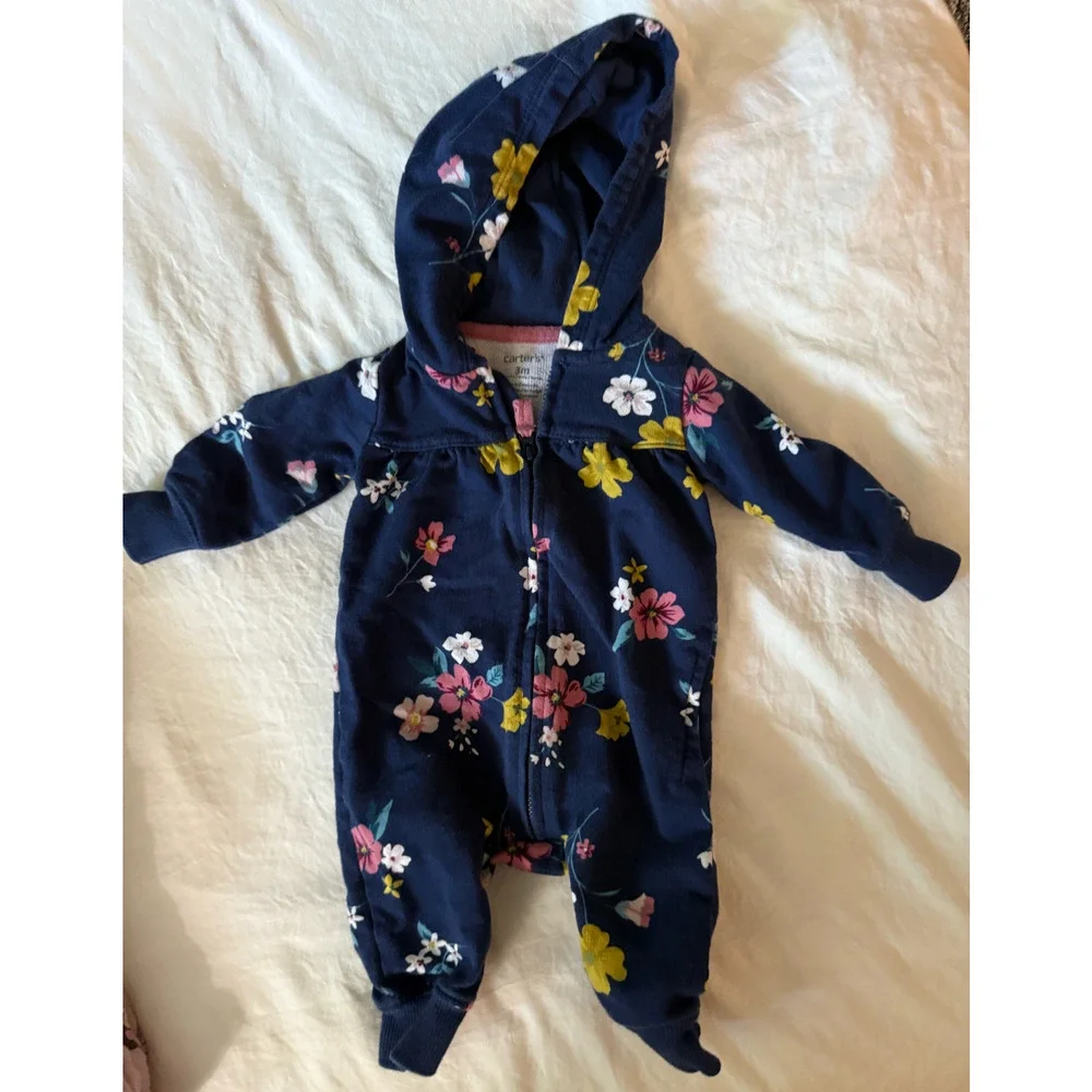 Infant Girl Clothing Lot 0-3 Months Baby Girl Clothes Outfit Bundle EUC 4 PIECE
